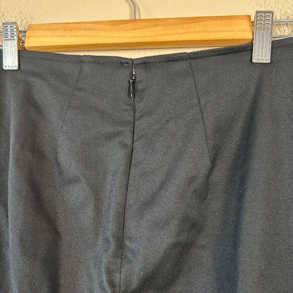 Reformation Straight Leg Pants Women's Size 2P Sustainable Stretch Cropped Black - Picture 5 of 6